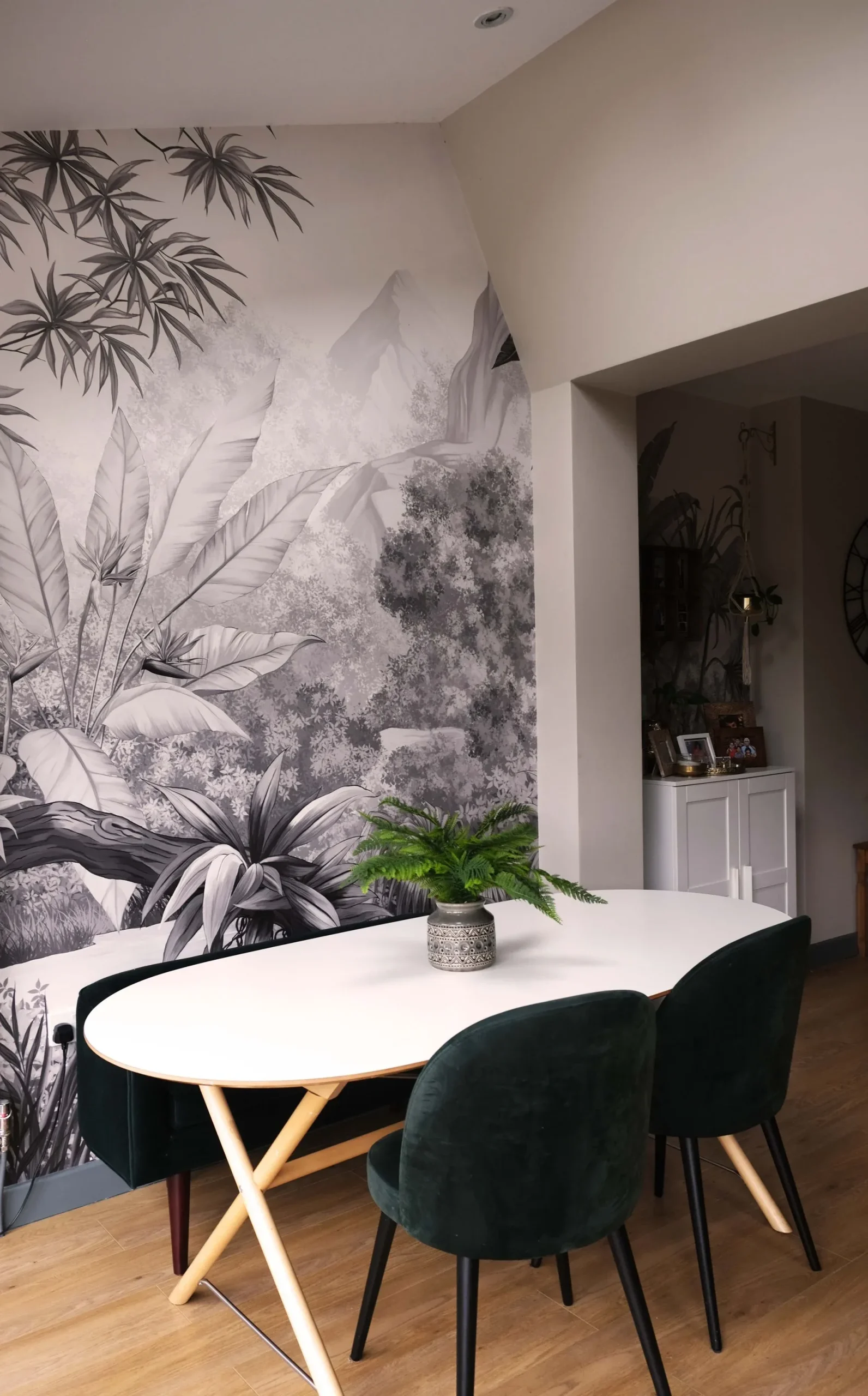 Concept boards and space planning for an interior project